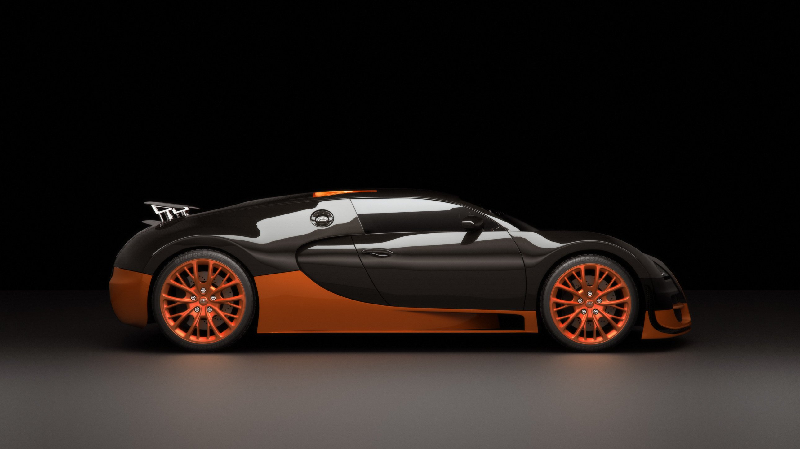 Bugatti Veyron Black Orange Car ARC CGI