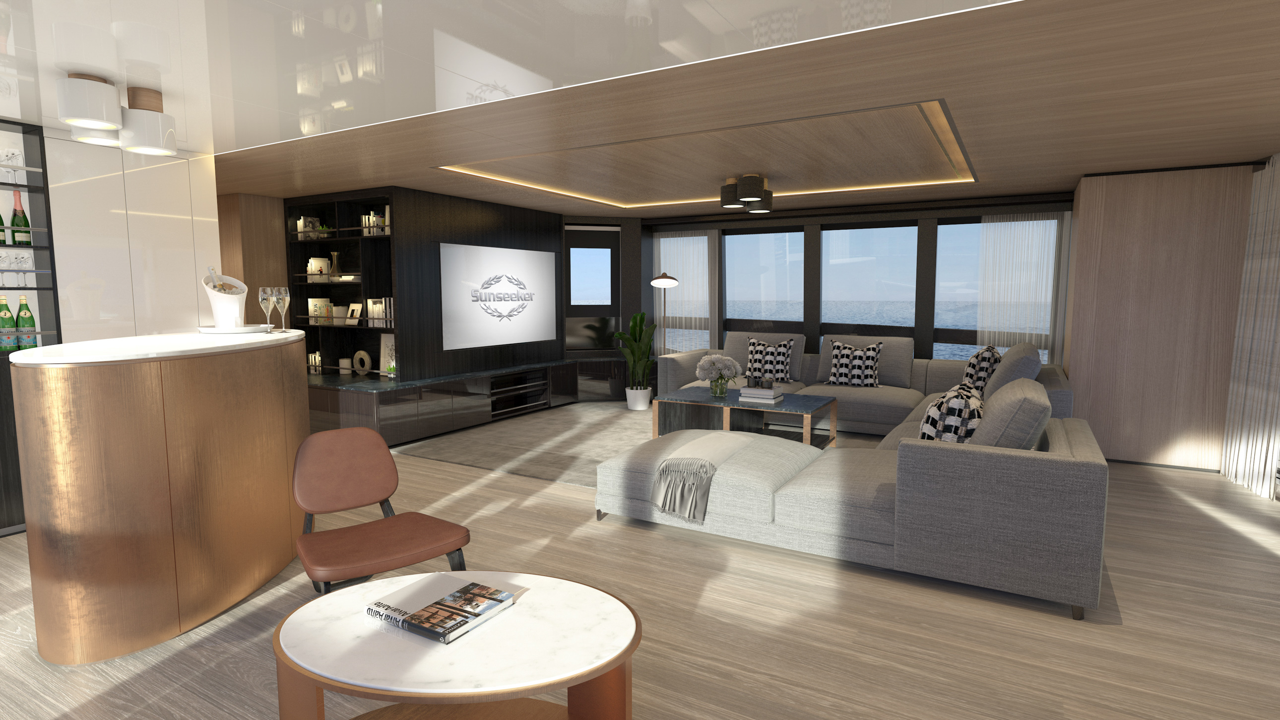 Sunseeker 42m Ocean Sky Lounge ARC CGI