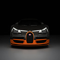 Bugatti Veyron Black Orange Car Front ARC CGI