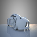 Sports Car White Model Render ARC CGI